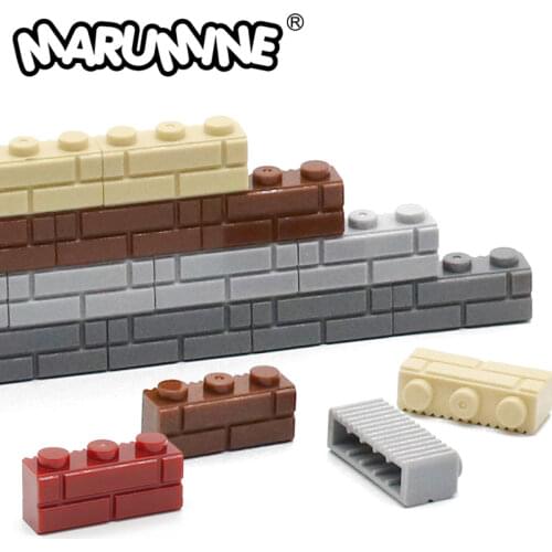 MARUMINE 150PCS 1x3 Dots Bricks Cube City Part Houses Wall Building Blocks Parts Compatible Accessories DIY Assembly MOC Toy