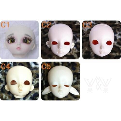 1/6 scale BJD head No make-up BJD/SD doll accessories just for Practice Makeup.Not included eyes,eyelash,and makeup 18D1160-1/6