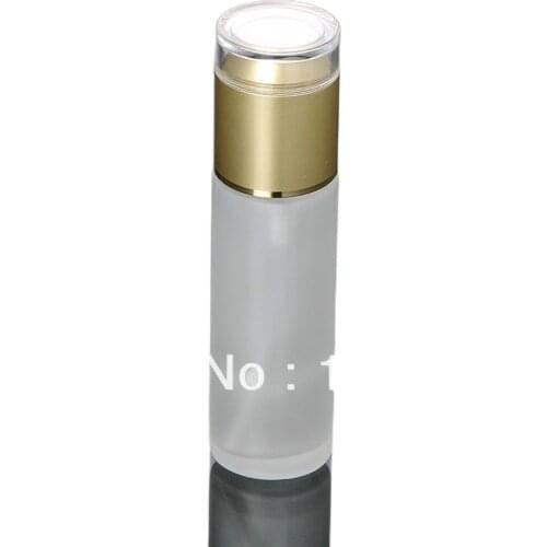 80ML frosted glass bottle with golden lid