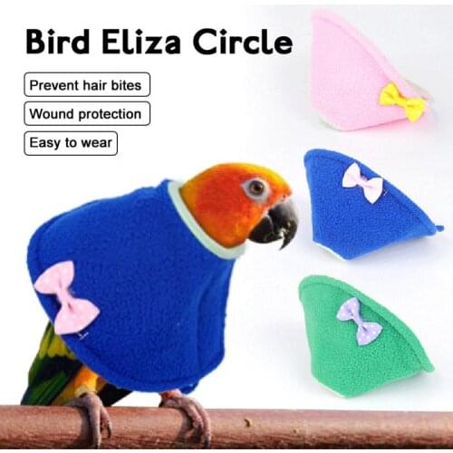 Bird Recovery Soft Adjustable Collar Parrot Collar Neck Collar For Cockatoo Love Bird Bird Accessories High Quality 4 Colors