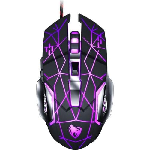For T-Wolf V3 Wired Mouse Ergonomic Sculpted Right-Hand Shape Hyper-Fast Scrolling and USB Receiver for Computers and laptops