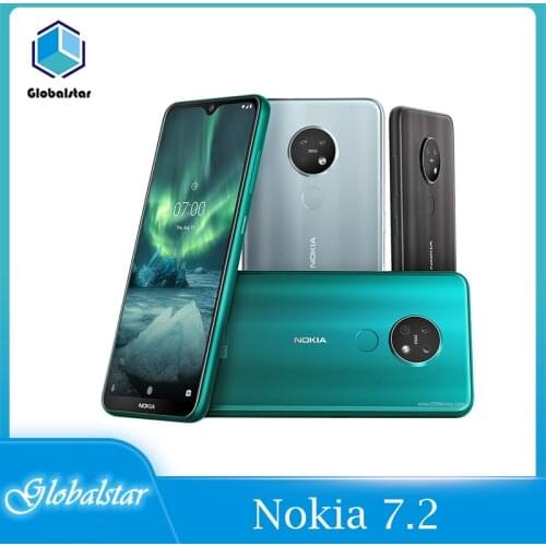 Nokia 7.2 Refurbished Original Nokia 7.2 4G WIFI GPS 12MP Camera 128GB/64GB Unlocked Android 9.0 Mobile Phone Cheap Cell phone