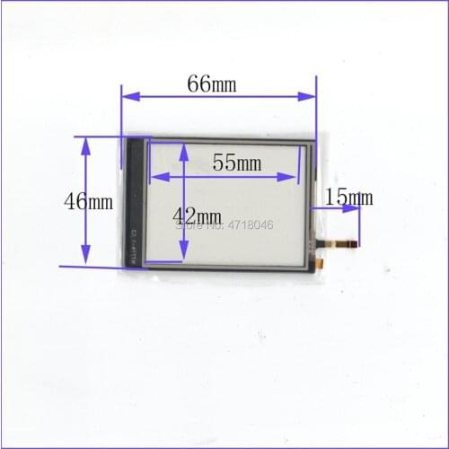 Wholesale 5PCS/Lot 66*46mm 3.5inch 4lines resistance screen for car DVD redio this is compatible 66mm*46mm