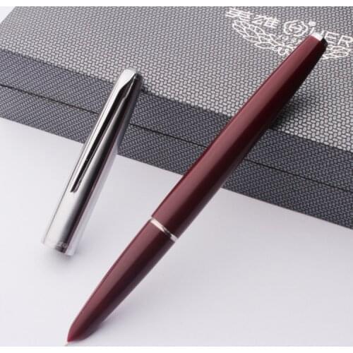 Genium HERO 100 box gift Pen Total Steeless 14K Golden Fine Nib fountain Pen