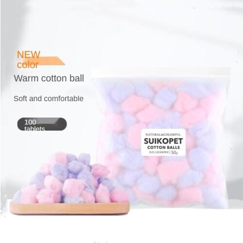 Hamster Nest Cushion Winter Warm Bedding Colorful Cotton Ball Golden Bear Nest Cushion Material Small Pet Accessories