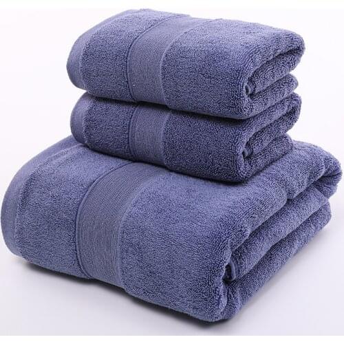 Combed Long-staple Cotton Towels for Adults Letters Soft Bath Solid Color Face Towel Bathroom Shower Gift for Lovers Towels