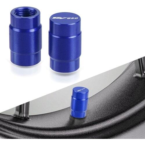 With LOGO Motorcycle Accessories CNC Vehicle Wheel Tire Valve Stem Caps Covers For Suzuki SV650 SV 650 SV650S 2019 2018 2017