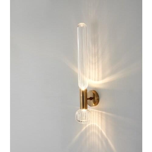 Modern led Wall Lamp Nordic Living Room crystal Wall Glass Wall Light Art Bedroom Bedside lamps Designer wall sconces