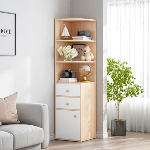 Modern Living Room Corner Cabinet Corner Shelf Simple Multifunctional Bedroom Furniture Cabinet Triangle Storage Cabinets