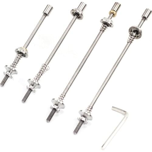 Titanium Skewers Ti Quick Release MTB Road Folding Bike Hex M4 74mm 100mm 130mm 135mm MTB Slow Release QR Skewer
