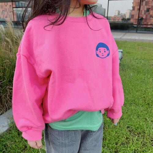 Baby Girls Hoodies 2020 Autumn Winter Candy Color Cartoon Printed Sweatshirts for Girl Kids Toddlers Thick Long Sleeves Hoodies