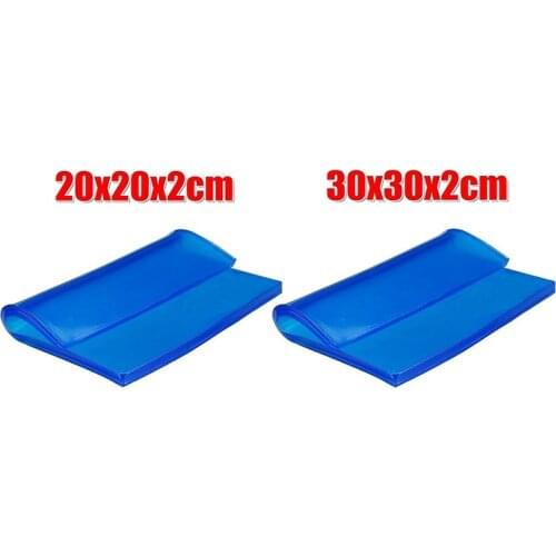 2CM Blue Motorcycle Universal Seat Cushion Gel Pad Cool Pad Shock Absorption Mat DIY Cut Cushion