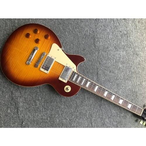 High quality electric guitar fret binding one piece body and neck mahogany wood left hand guitar