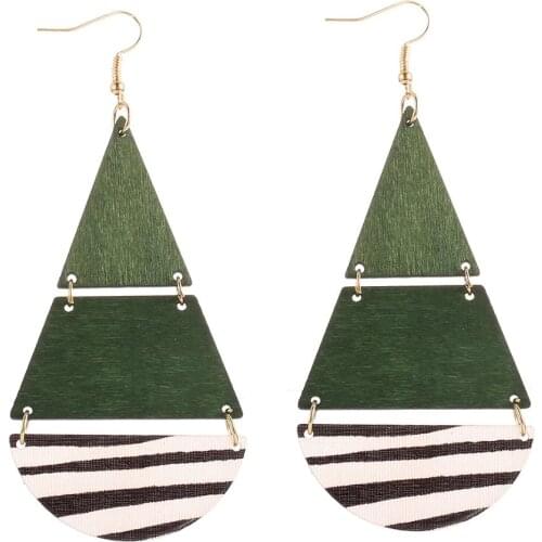 YULUCH 2019 Ethnic African Indian Boho Long Wooden Pompom Pom Pom Statement Earrings Fishion Jewelry For Women Lady Party Gifts