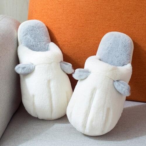Ladies Cotton Slippers Autumn and Winter Cute New Home Indoor Non-slip and Warm Student Cotton Slippers