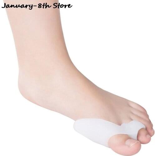 1Pair Hallux Valgus Corrector Bone Thumb Orthotic Orthopedic Silicone Big Toe Separator Bunion Corrector Pedicure Foot Care Tool