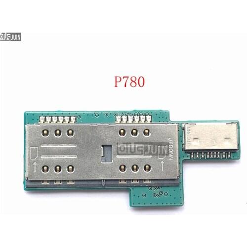 1PCS New Orginal For Lenovo P780 Sim Card Reader Holder Tray Slot Socket Flex Cable