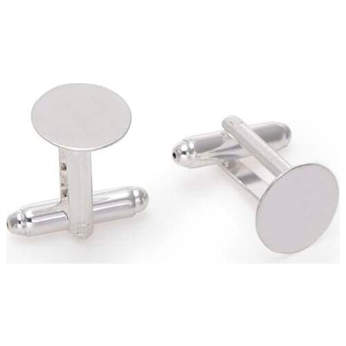 10pcs 12mm Round Custom Photo Frame Brass Bezels Base Tray Cufflinks For Wedding Cufflink Blanks Supplies