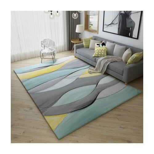 3D Nordic Abstract Carpet Ink Painting Rug for Living Room Modern Anti-slip Mat Area Rug Room Decoration Teenager