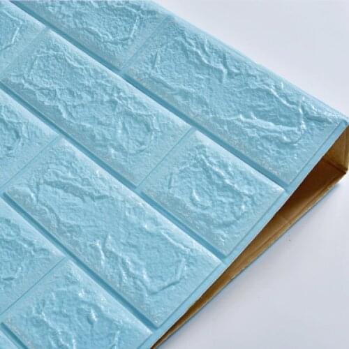 77*70cm 3D Wall Stickers Marble Brick Waterproof DIY Self-Adhesive Decor Background For Kids Room Living Room Wallpaper Stickers