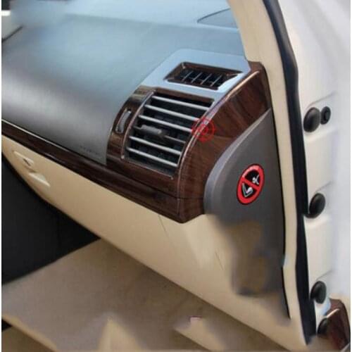 ABS Plastic For Toyota Land Cruiser Prado FJ150 2010 - 2017 Car left and right air outlet frame Cover Trim car accessories 2pcs