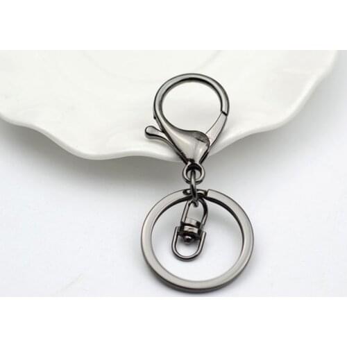 Wholesale 30pc Gold Silver Color Lobster Clasp Key Chains DIY Jewelry Making Accessories Parts Bag Charms Car Keychain Trinket