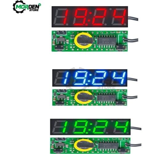 DC 5V-30V 3 In 1 LED DS3231 DS3231SN Digital Clock Temperature Voltage Module Time Thermometer Voltmeter Board Dropship