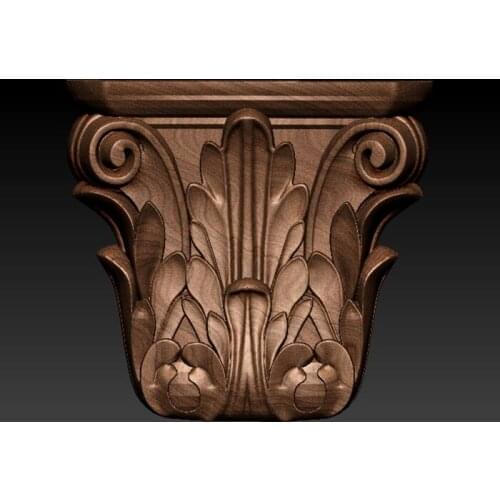 STL Model Decor for CNC Router 3D Printer Artcam Aspire Furniture Architectural Decoration STL 3D Relief File