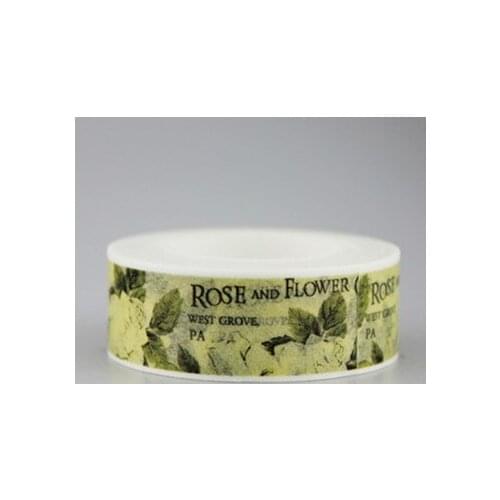 1.5cm*10m Lovely Rose Washi Tape DIY decoration Scrapbooking Sticker Label Masking Tape School Office Supply