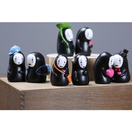 Studio Ghibli Anime Spirited Away No Face Man Figure Toys Miyazaki Hayao Swing faceless Man Gost Action Figure Model Toy Decor