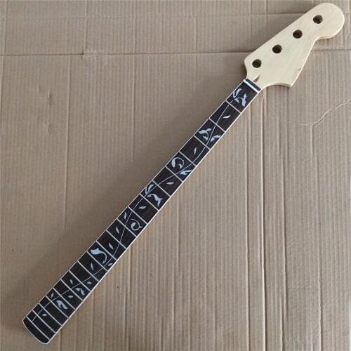Gloss Maple 20 frets PB bass guitar neck part 4 string rosewood fingerboard 34 inch