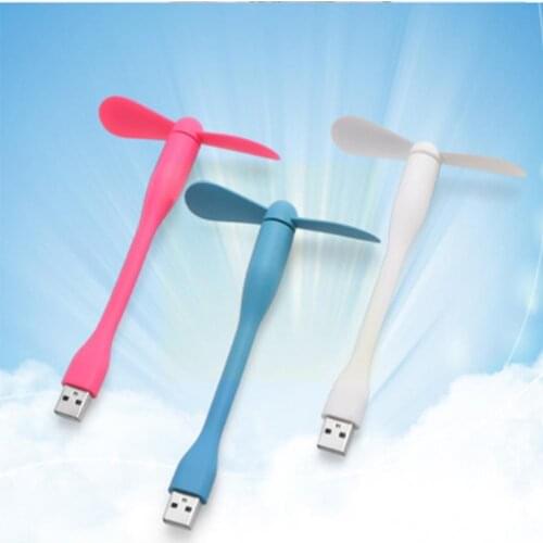Mini USB Fan Flexible Bendable For Power Bank Laptop Portable Hand Gadget Computer Charger Summer Fan