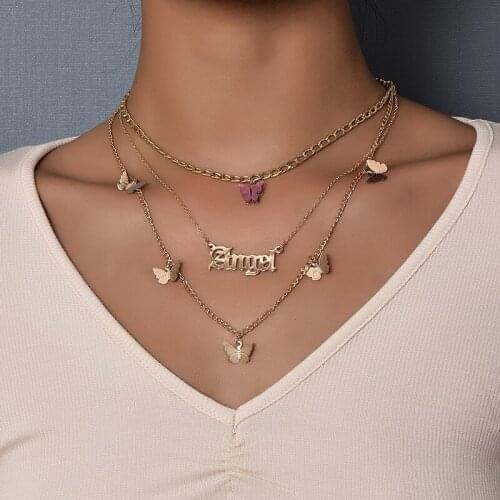 Eif Dock Trendy Gold Silver Color Necklace Women Crystal Beads Necklace Jewelry Summer Beach Choker Necklace Collier