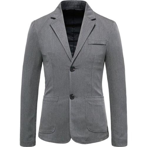 Men Slim Fit Suits Blazers Good Quality Men Solid Casual Blazers Jackets and Coats Men 2 Buttons Suits Jackets Wedding Suits