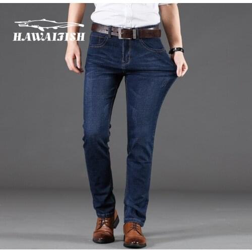 Mens Skinny Jeans 2021 New Men Business Style Slim Fit Straight Jeans Fashion Classic Male Stretch Casual Denim Trousers