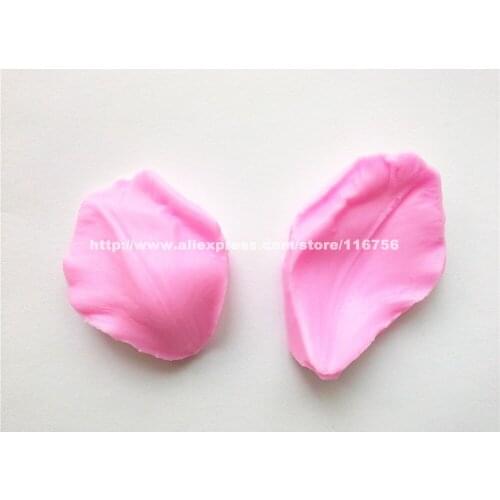 New! Free Shipping Petal Shaped Silicone Press Mold Cake Decoration Fondant Cake 3D Food Grade Silicone Mould 235