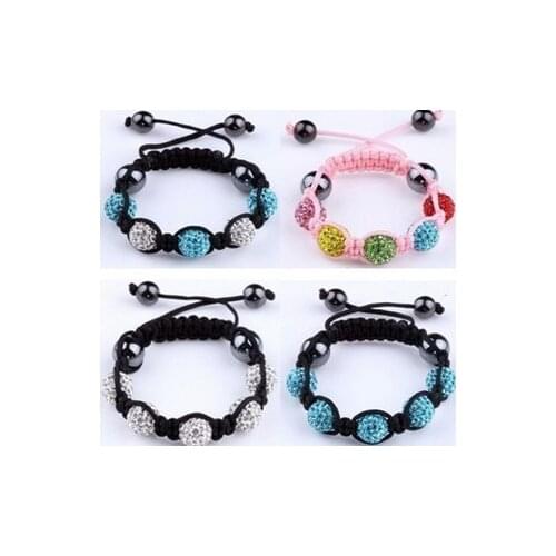 New t35 hot micro pave CZ Disco Ball Beads Bracelet fasion children Gift jewelry Discount crystal