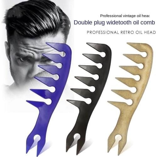 Barber New Oil Head Comb Aircraft Head Hair Comb Large Back Flat Comb Wide Tooth Retro Oil Head Shape Comb G1228