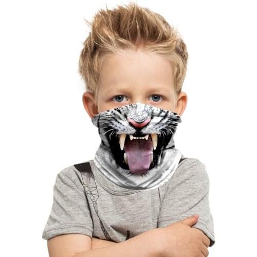 3d digital printed childrens Animal Magic headband boys and girls seamless multi-function headband outdoor neck gaiter scarf