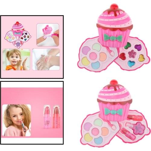 Princess Cosmetic Makeup Set Toys Girls Eyeshadow Lips Gloss