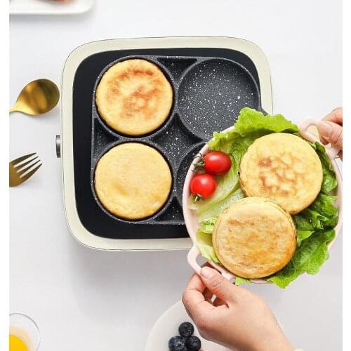 Pan fried egg hamburger machine small pan household pan fried egg Pan Pan Pan perforated breakfast cake pan egg pot
