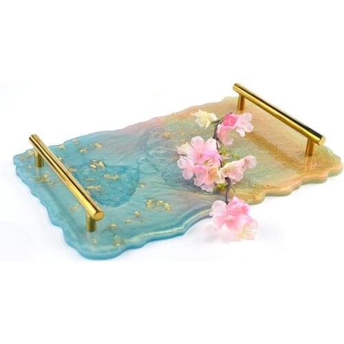 Super Big Tray Silicone Mold Fluid Artist Making Irregular Coaster Epoxy Resin Art Supplies Make Your Own Tray Epoxy Resin Molds