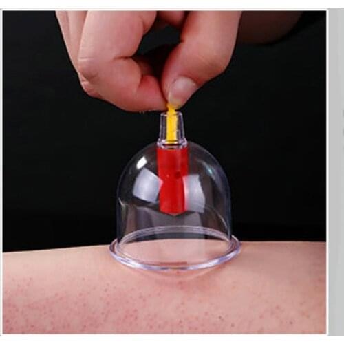 Cupping Household Vacuum Plastic Cup Chinese Medicine Ventosa Terapia Suction To Moisture Glass Extension Pipe Needle Care Tool