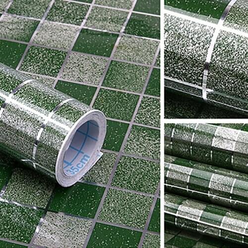 Waterproof Self-adhesive Flooor Accessories Stickers Room Decoration Decorative Films Bathroom Kitchen Mosaic Tile Sticker