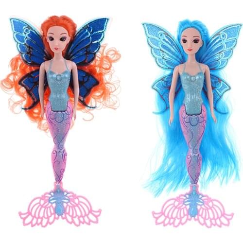 12inch Princess Doll Mermaid Doll Toy With Butterfly Wing Tail Custom Dolls