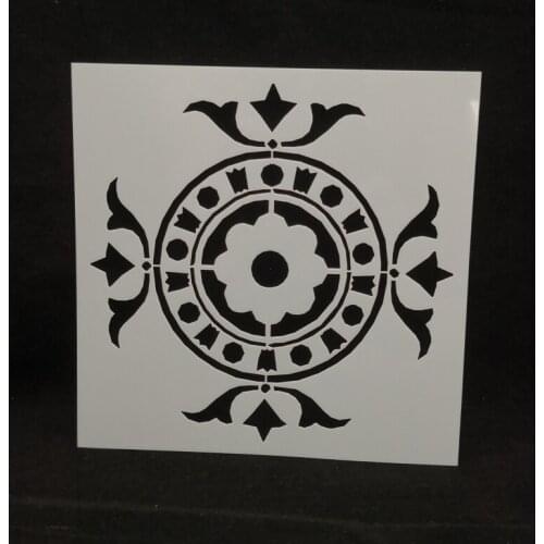 13*13 Flower Layering Stencils for Diy scrapbook/photo album Decorative Embossing coloring,painting stencil,home decor