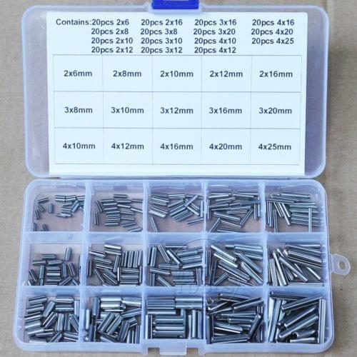2mm 3mm 4mm Stainless Steel Split Spring Dowel Tension Roll Pins Assortment Kit
