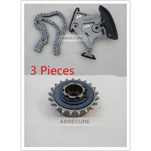 3 Pieces Oil Pump Balance Shaft Sprocket Chain Kit 2.0 TFSI FOR Audi A3 A4 A6 VW SEAT SKODA 06F105243C