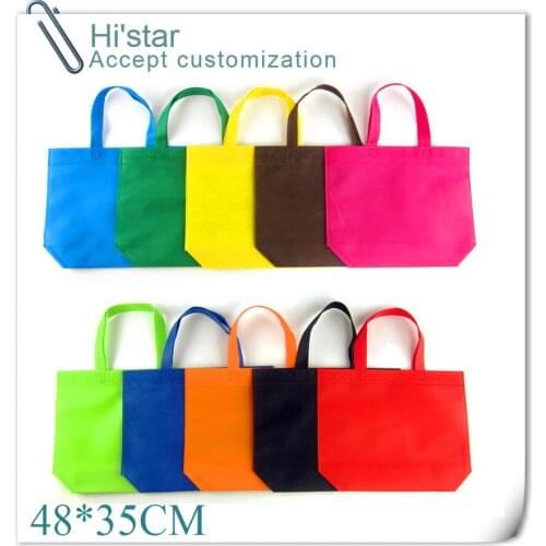 48*35cm 50pcs/lot Specialized In Customized Non Woven Shopping Bags Popular Used For Advertisement 100% Quality Assurance