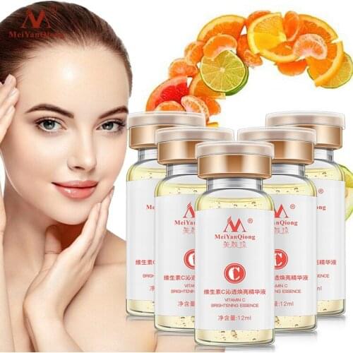 5pcs Anti Wrinkle VC Face Cream to Remove Dark Spots Whitening Scar Acne Blemish Moisturizing Blackhead Removal Skin Care Serum